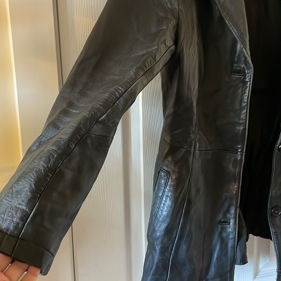 VINTAGE Laurence Roy leather blazer jacket - Picture 2 of 7